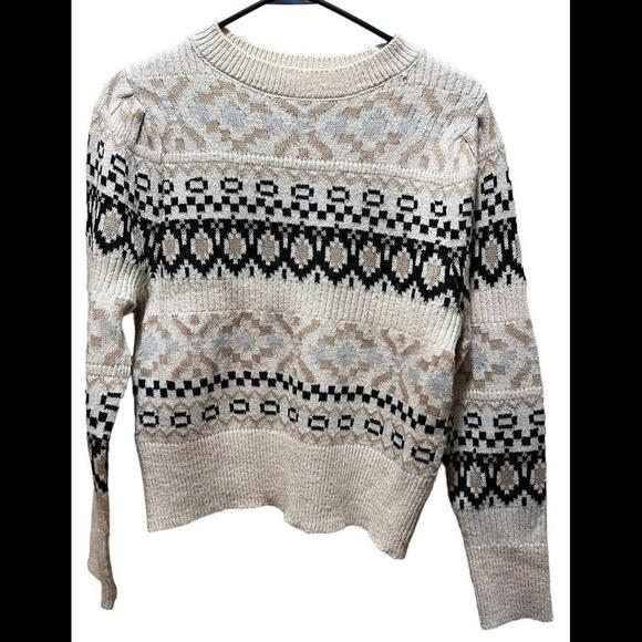 Sweaters - Freshman 1996 Ivory Neutral Sweater Crew Neck Size S